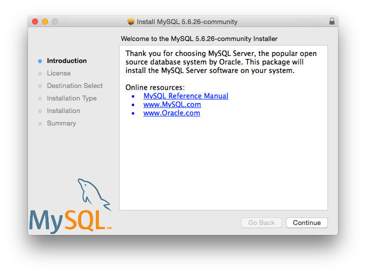 Mysql Download Mac 10.12